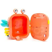 WOOPIE Electronic Piggy Bank Safe ATM with Pin Access Code Crab Backpack Orange
