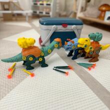 WOOPIE Dinosaurs to Screw 3 pcs. Construction Set in a Box + Drill and Screwdriver