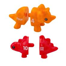 WOOPIE Montessori Learning Numbers Colors Set Dinosaurs to Assemble "Match the Numbers" 10 pcs.