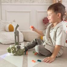 WOOPIE Electric Train Locomotive for Domino Blocks Dinosaur Green