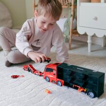 WOOPIE Set Truck Transporter 3in1 Red 11 pcs.