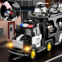 WOOPIE evakuatora komplekts ar 5 automašīnām - Policija