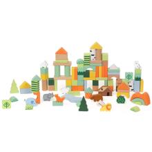 CLASSIC WORLD Wooden Blocks Set Forest World 100 pcs.