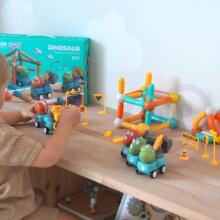 WOOPIE Magnetic Building Blocks Dinosaurs 84 pcs.