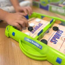WOOPIE 2in1 Mini Hockey Racing Arcade Game
