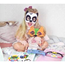 WOOPIE ART&amp;FUN Creative Set of Felt Masks DIY 4 pcs.