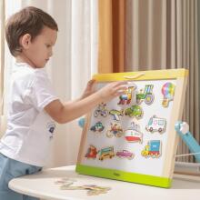 VIGA Wooden magnets vehicles set