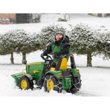 RollyX-Trac Premium John Deere Педальный тракторный ковш с бесшумными колесами 3-10 лет до 50 кг Игрушки Rolly - зеленый