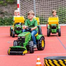 RollyX-Trac Premium John Deere Педальный тракторный ковш с бесшумными колесами 3-10 лет до 50 кг Игрушки Rolly - зеленый