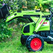 FALK Pedal Tractor with Bucket and Trailer Green CLAAS from 3 Years