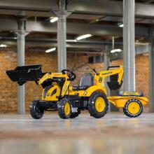 FALK KOMATSU Pedal Tractor Excavator Bucket Trailer from 2 years