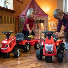 FALK Baby Mac Cormick Red Tractor with Trailer + accessories from 1 year