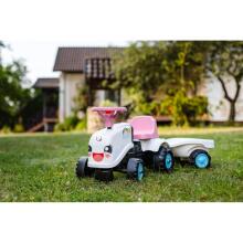 FALK Rainbow Tractor White with Trailer from 1 year