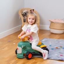 FALK Baby Maurice Green Vintage Tractor with Trailer from 1 year