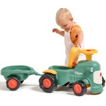 FALK Baby Maurice Green Vintage Tractor with Trailer from 1 year