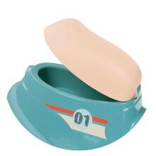 Smoby Blue Ride-on Scooter Retro Silent Wheels Scooter