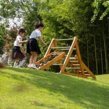 CLASSIC WORLD EDU Wooden Playground XL Montessori Climbing Ladder Set