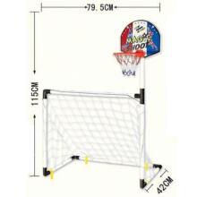 WOOPIE 2in1 Basketball Set Soccer Goal + Balls