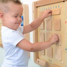 MASTERKIDZ Sensory Wall Board Surface Texture Recognition