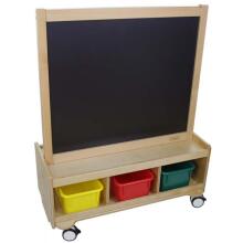 Masterkidz Double-Sided Chalkboard and Magnetic Writing Board