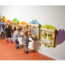 MASTERKIDZ System for Mounting 5 Flex Educational Wall Boards - Caterpillar
