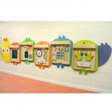 MASTERKIDZ System for Mounting 5 Flex Educational Wall Boards - Caterpillar