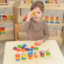 MASTERKIDZ Головоломка Обучение счету и цветам Монтессори Сортер