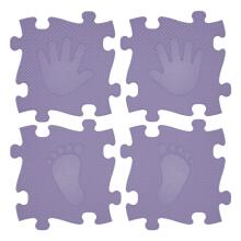 WOOPIE Sensory Mat Orthopedic Puzzle Hands and Feet 16 pcs - Purple