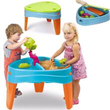 FEBER Water Table with Cover 4in1 Sandbox Desk Picnic Table Ships Boat Mold 5 Accs.