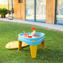 FEBER Water Table with Cover CASUAL 4in1 Sandbox Desk Picnic Table Accessories