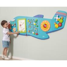 VIGA Wooden Sensory Manipulative Board Airplane FSC Montessori Certificate