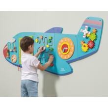 VIGA Wooden Sensory Manipulative Board Airplane FSC Montessori Certificate