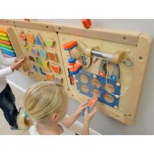 MASTERKIDZ Learning about Magnetic Attraction - Flex Montessori Wall Board