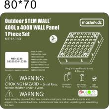 MASTERKIDZ Wall Panel Science Board Creative STEM Outdoor Board + Mounting Panel 40 x 40 (cm)