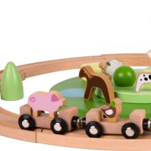 CLASSIC WORLD Wooden Train Farm