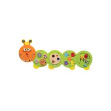VIGA Wooden Caterpillar Board FSC Montessori Certificate