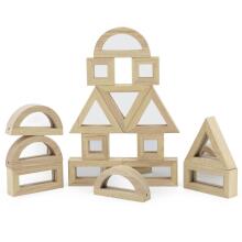 VIGA Wooden Mirror Blocks puzzle 16 pieces