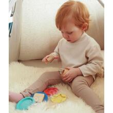 TOOKY TOY Wooden Puzzle Pyramid Shapes Teddy Bear 11 pcs.