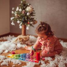 WOOPIE GREEN Montessori Learning to Count and Color Puzzle 56 pcs.