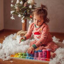 WOOPIE GREEN Montessori Learning to Count and Color Puzzle 56 pcs.