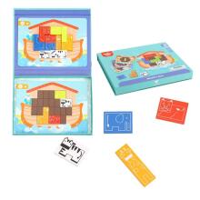 TOOKY TOY Magnetic Puzzle Montessori Logical Puzzle Tetris Noah's Ark 26 pcs.