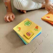 TOOKY TOY Montessori Puzzle Shapes and Colors Animals 6 Boards FSC