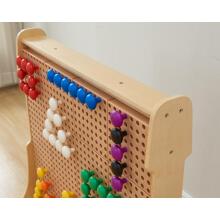 MASTERKIDZ Colorful Jumbo Pegs for STEM Board 128 Pcs - 8 Colors