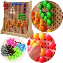 MASTERKIDZ Colorful Jumbo Pegs for STEM Board 64 Pcs - 6 Colors