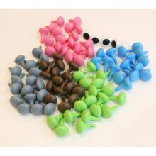 MASTERKIDZ Colorful Jumbo Pegs for STEM Board 64 Pcs - 6 Colors