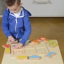 MASTERKIDZ Educational Board Sorter Matching Shapes and Colors