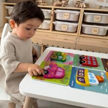 WOOPIE GREEN Wooden Puzzle Vehicles Montessori FSC