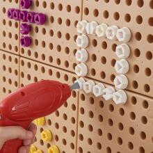 MASTERKIDZ Colorful Screws 5 Shapes For STEM Creative Board 512 Pieces Mix Colors