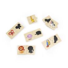 VIGA Set Wooden Puzzle Animals Match Shadows Puzzle