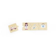 VIGA Set Wooden Puzzle Matching Professions with Tools